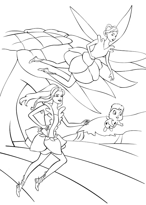 Kidsnfun.com  21 coloring pages of Barbie FairyTopia